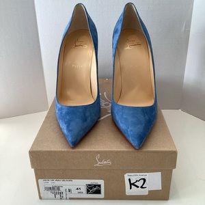CHRISTIAN LOUBOUTIN KATE 100 VELOUR PUMPS